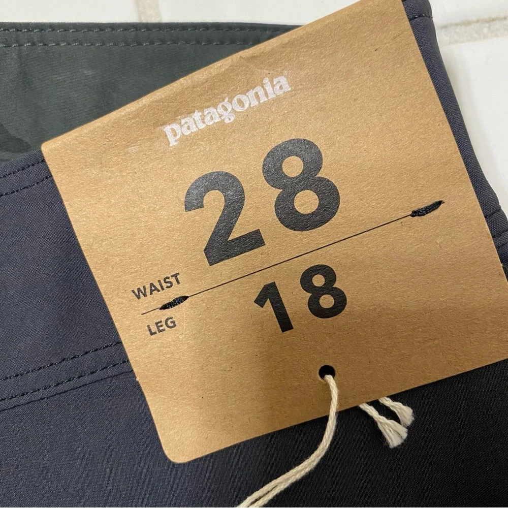Patagonia Men’s slate gray Hydro Series Boardshorts summer surfing size 28